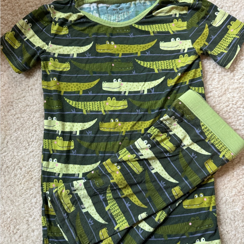 Little sleepies crocodile bamboo pajamas